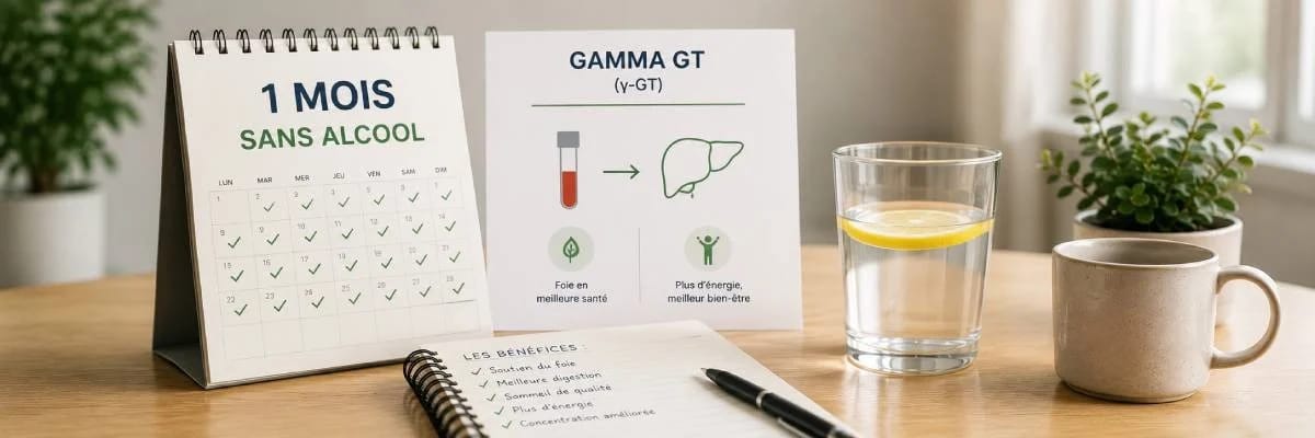 Image de l'article 1 mois sans alcool : quels effets sur le taux de Gamma GT ?