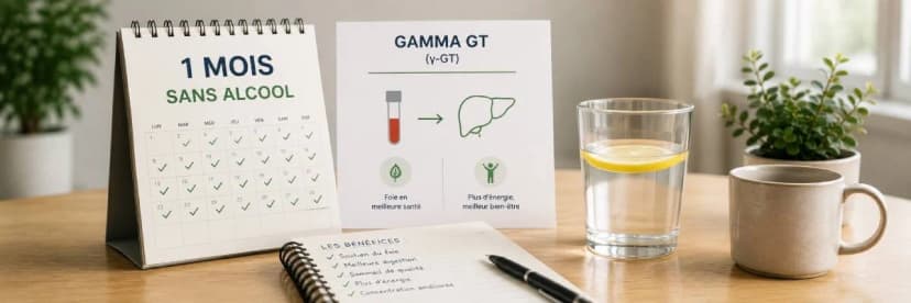 Image de l'article 1 mois sans alcool : quels effets sur le taux de Gamma GT ?