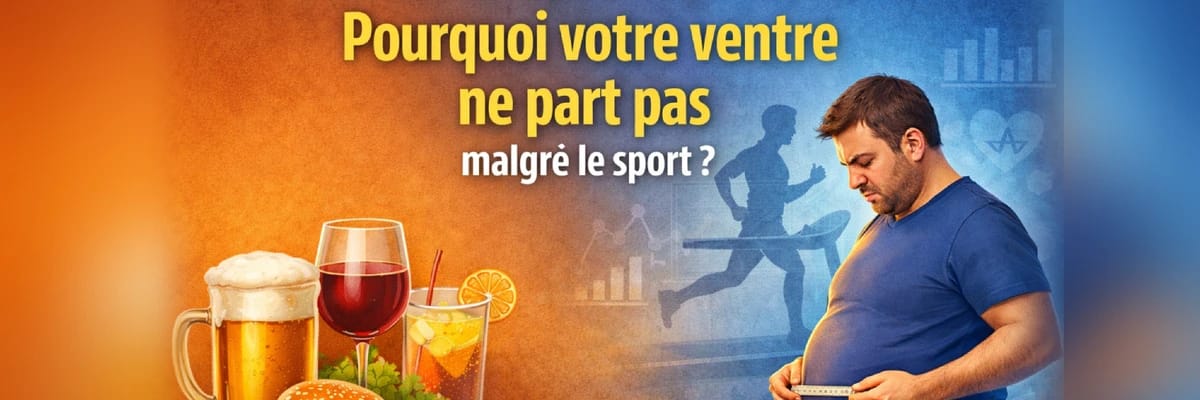 Image de l'article Alcool et prise de poids : pourquoi votre ventre ne part pas malgré le sport