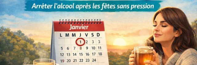 Dry January : arrêter l’alcool après les fêtes (guide simple et sans pression)