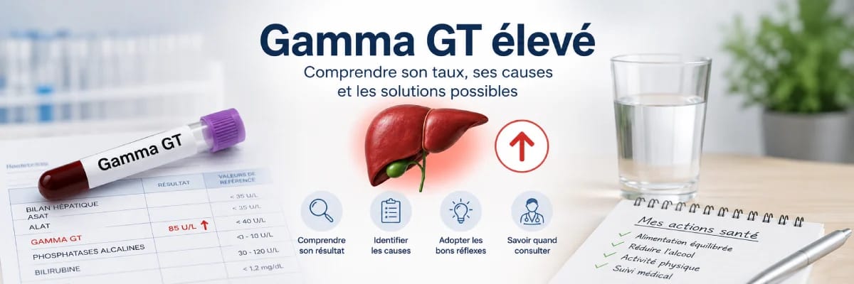 Image de l'article Taux de Gamma GT élevé : causes, risques et que faire ?